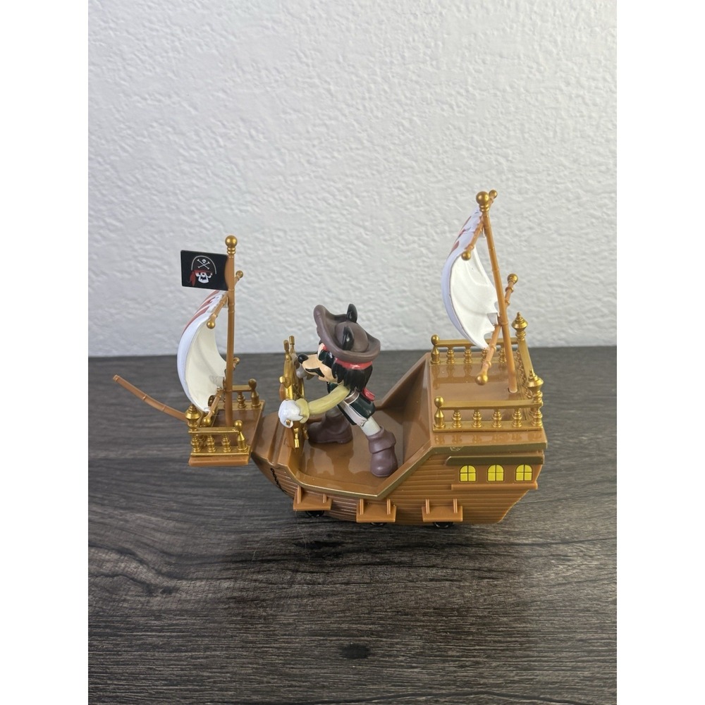 Disney Parks Pirates of the Caribbean Mickey Pullback Pirate Ship toy - Picture 8 of 11
